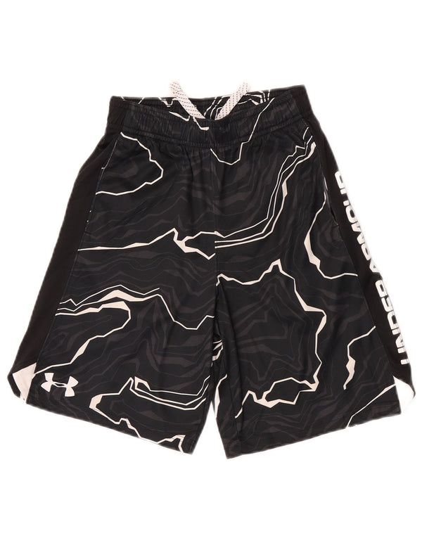 Under Armour Boys grafiske sportsshorts 7-8 år Small Black Sports