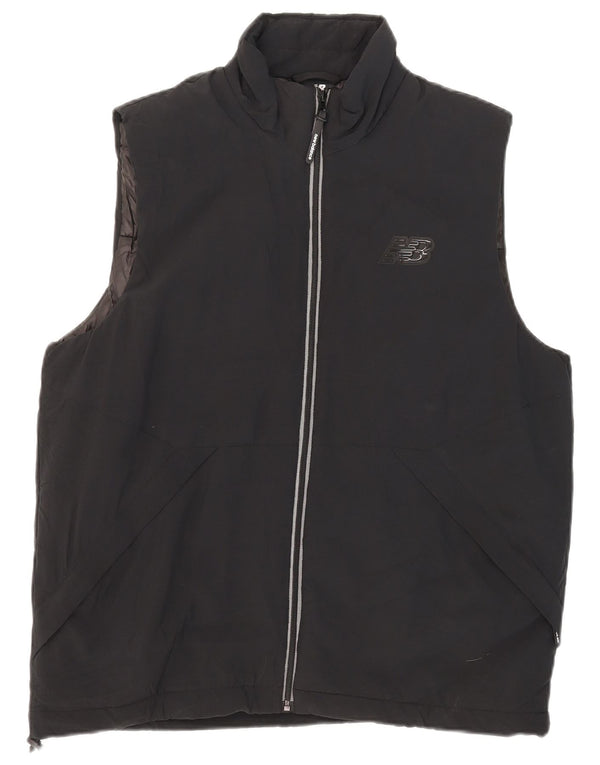 New Balance Herre Gilet UK 38 Medium Sort Polyester