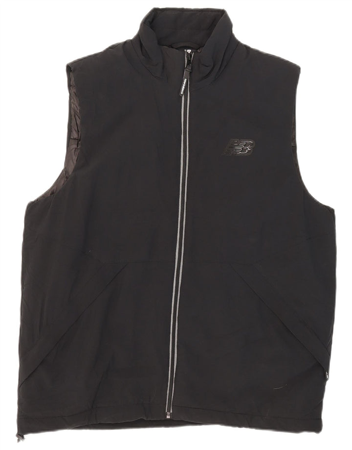 New Balance Herre Gilet UK 38 Medium Sort Polyester