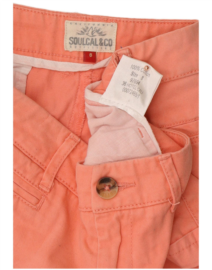 SOULCAL&CO Chino Shorts til kvinder US 8 Medium W30 Pink Bomuld