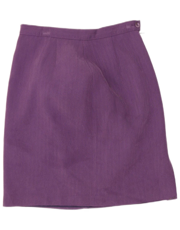 Dorothy Perkins Womens Pencil Skirt UK 12 Medium W26 Purple Modal