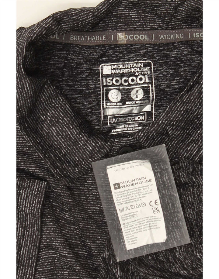 Mountain Warehouse Herre IsoCool Polo Shirt Medium Grey Flecked Polyamid