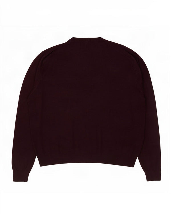 Marks & Spencer Dame Cardigan Sweater UK 22 3XL Burgundy Viscose