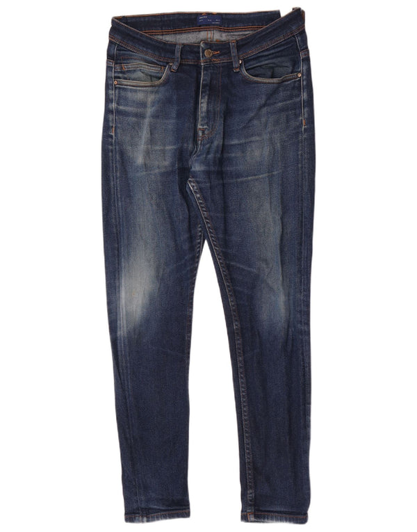 Zara Herre Skinny Jeans EU 42 Large W32 L29 Blå Bomuld