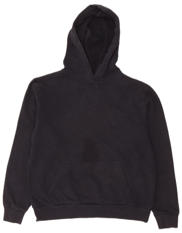 Marks & Spencer Dame Oversized Hoodie Jumper UK 10 Small Navy Blue Cotton
