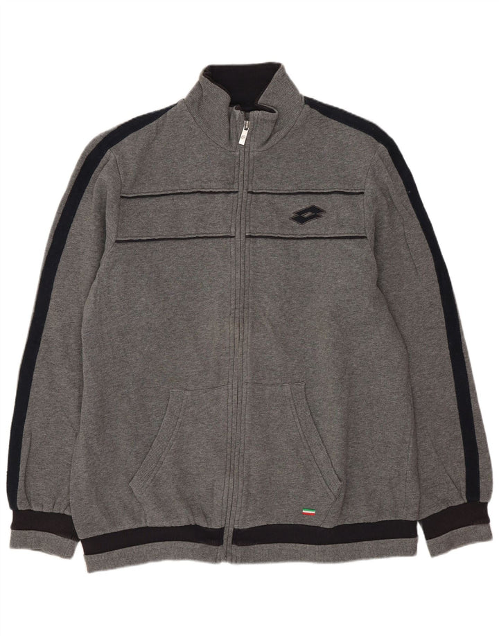 Lotto Herre træningsdragt Topjakke Stor Grå Colourblock Bomuld