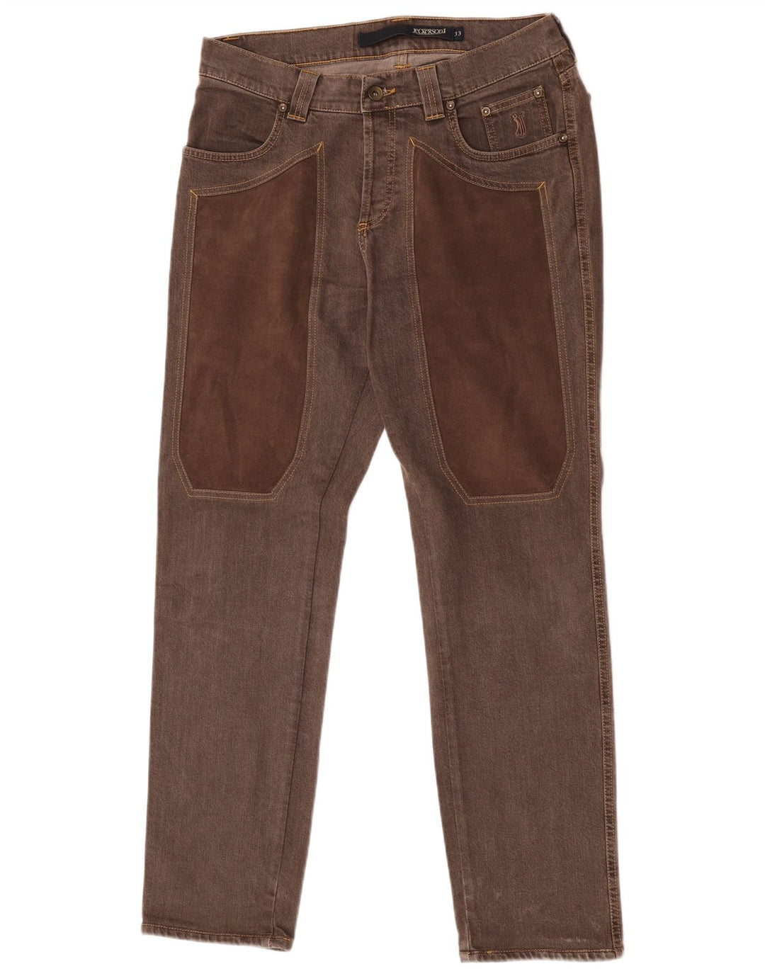 Jeckerson Herre Slim Jeans W33 L31 Brun Bomuld