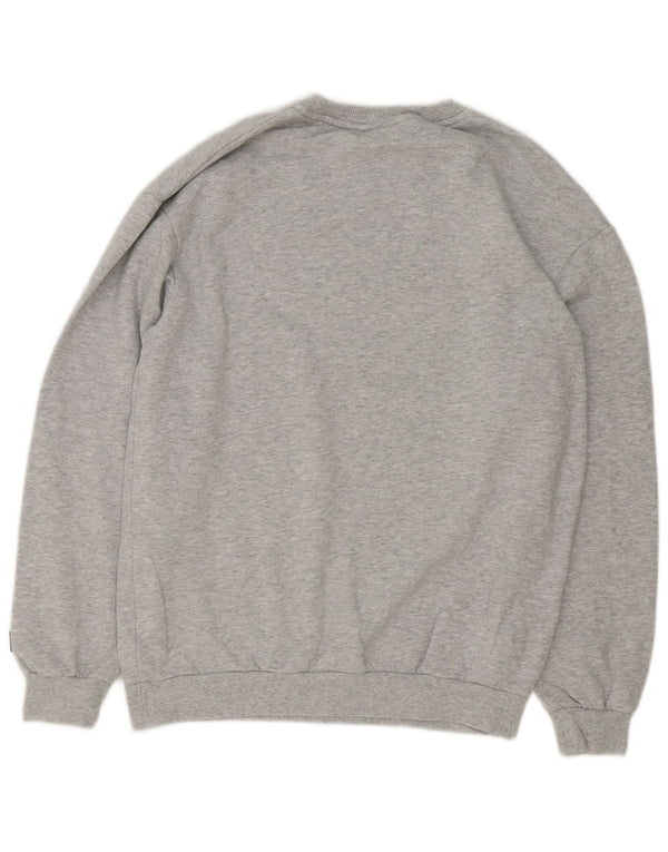 Fila Herre Grafisk Sweatshirt Jumper Lille Grå Bomuld