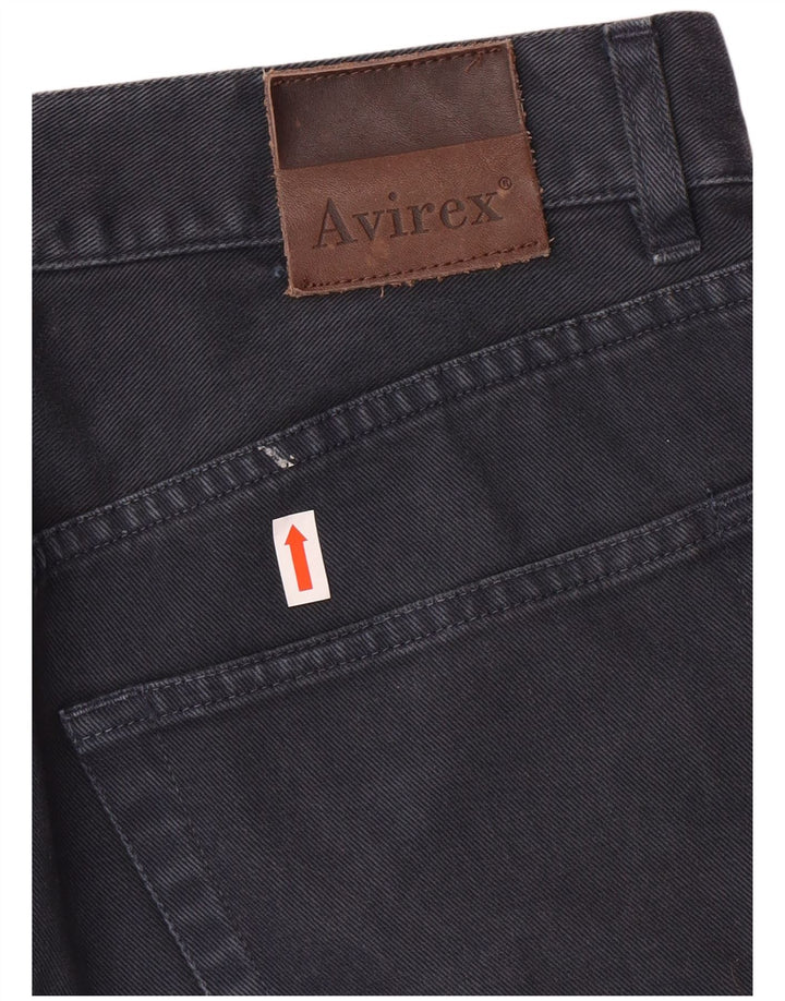 AVIREX Straight Jeans til mænd W30 L29 Marineblå Bomuld