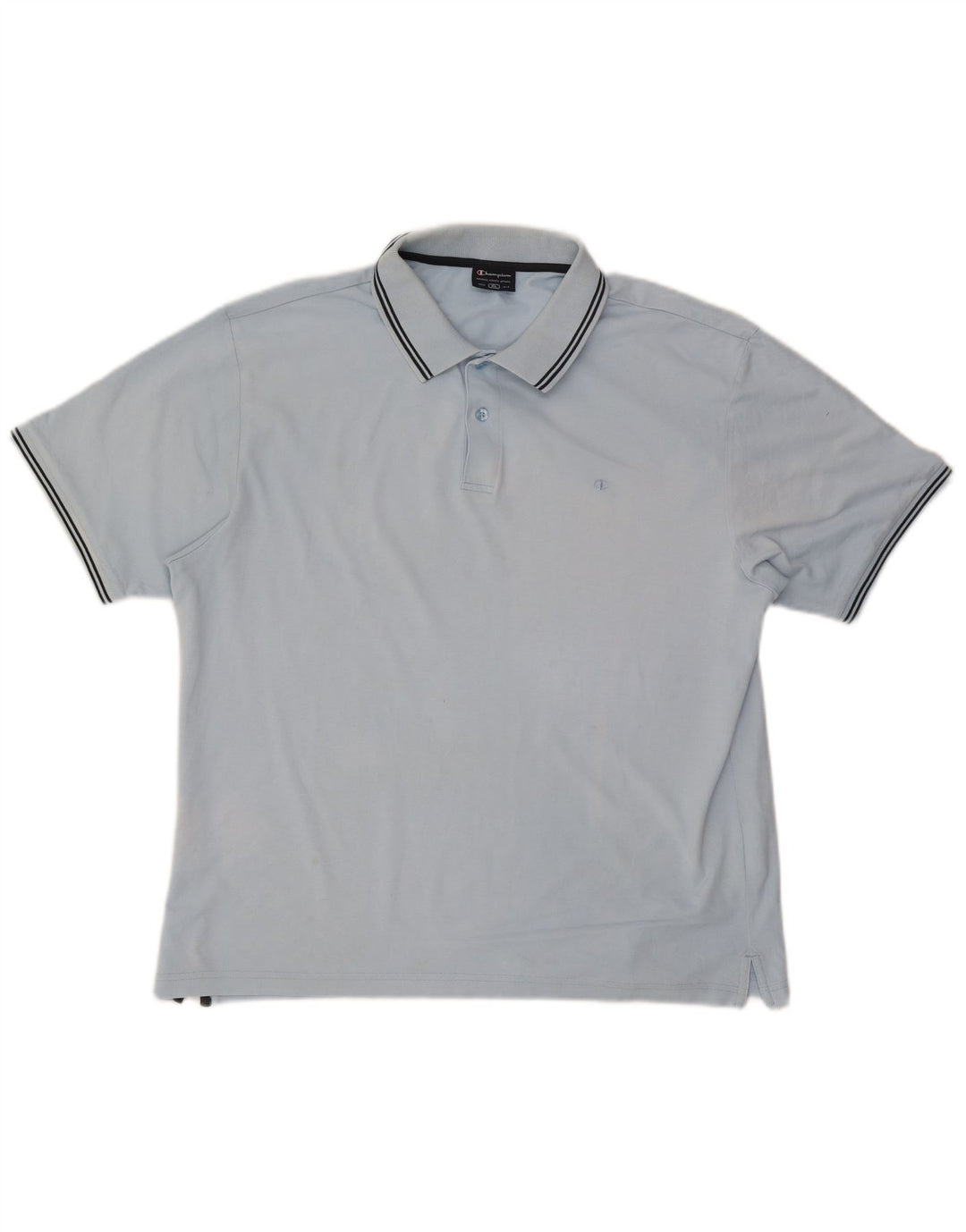 Champion herre poloshirt XL blå bomuld