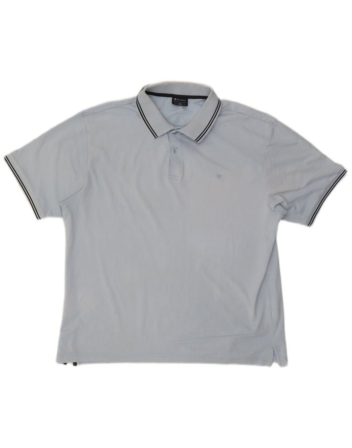 Champion herre poloshirt XL blå bomuld