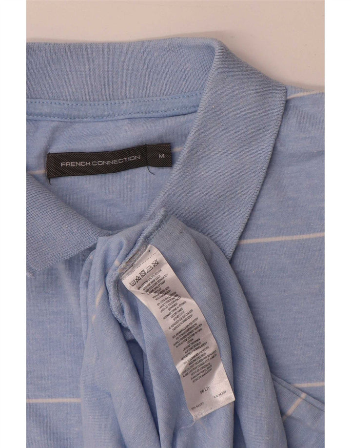 French Connection Herre poloshirt Medium blå stribet bomuld