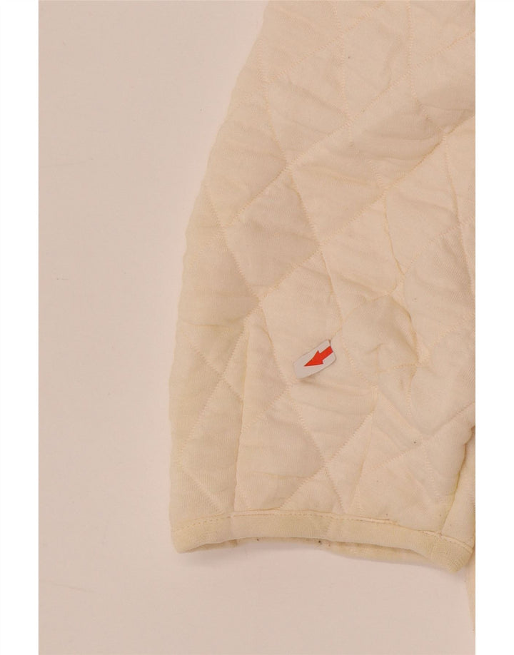 Marks & Spencer Dame Oversized Quiltet Jakke UK 12 Medium Off White