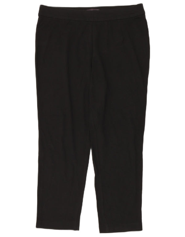 Marks & Spencer Dame tilspidsede fritidsbukser UK 16 Large W34 L26 Black