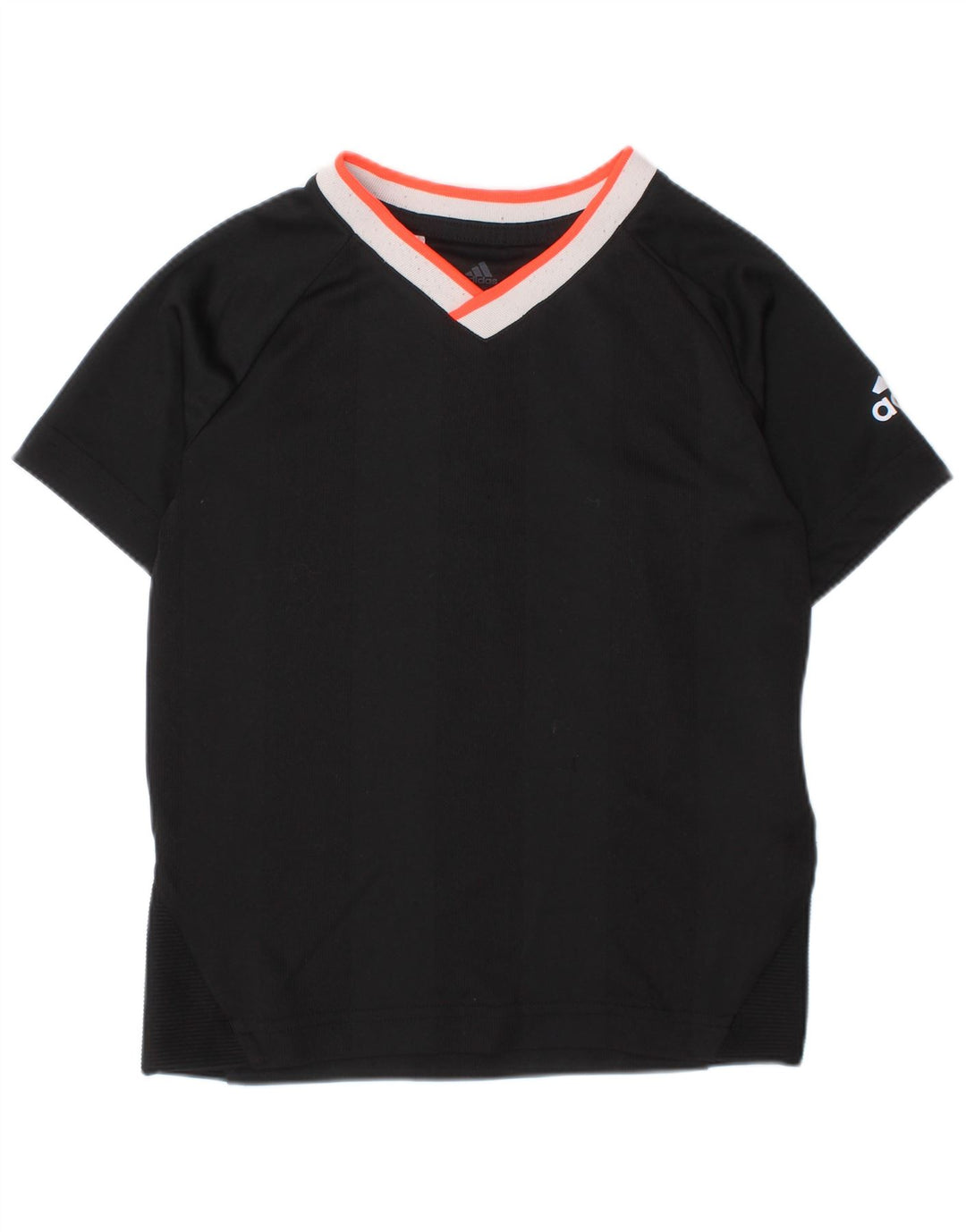 ADIDAS Boys Climalite T-Shirt Top 4-5 år Lille sort polyester