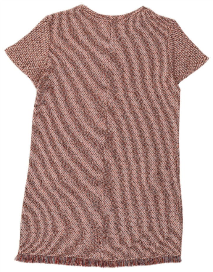 Zara Dame Trafaluc Shift Dress UK 14 Medium Rød Flecked