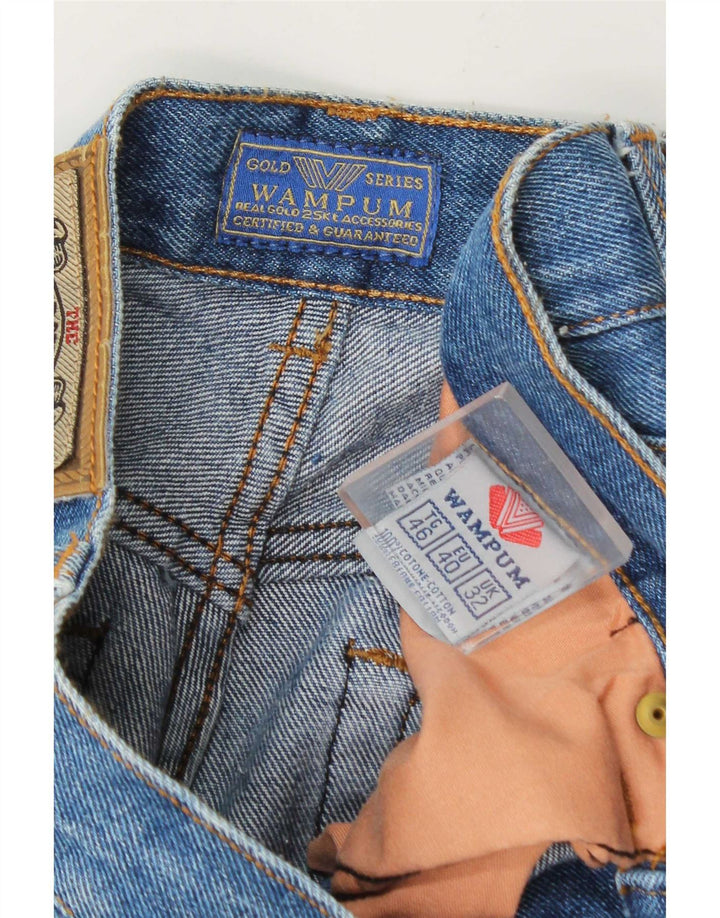 Wampum Straight Jeans til mænd W32 L31 blå bomuld