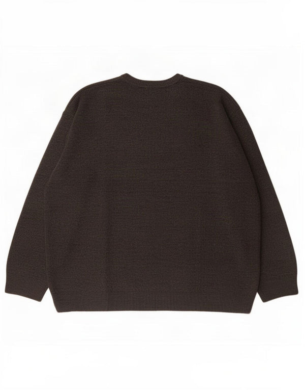 Lacoste Herre V-hals sweater Str. 6 XL Grå Virgin Wool