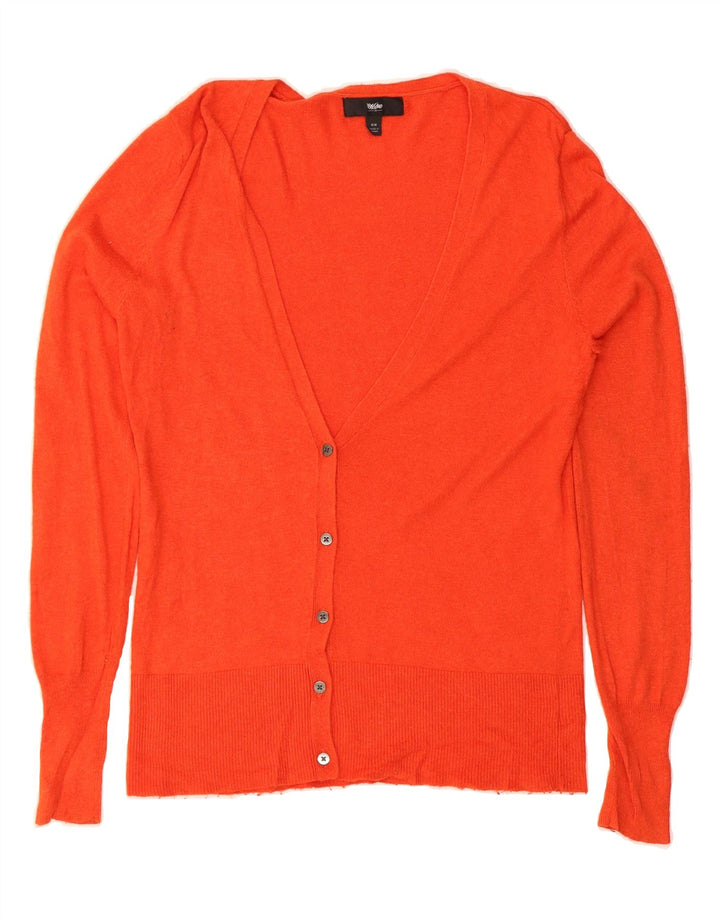 MOSSIMO Womens Cardigan Sweater UK 14 Medium Red Nylon Vintage Mossimo and Second-Hand Mossimo from Messina Hembry 