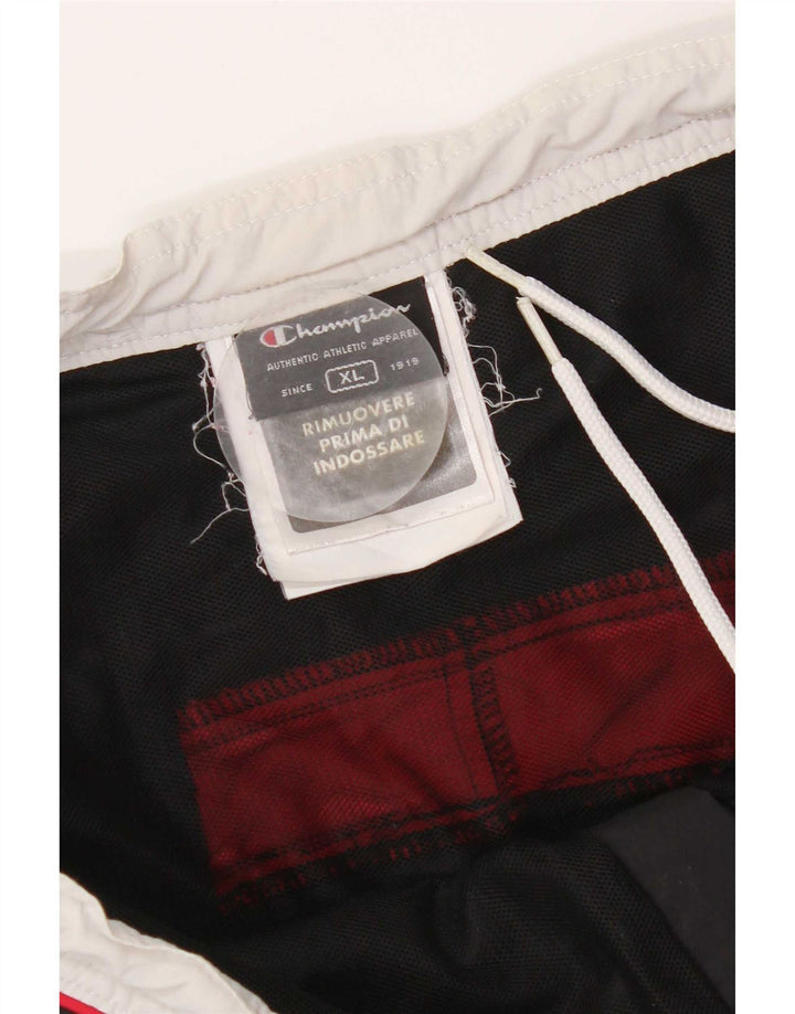 Champion Herre grafiske svømmeshorts XL Sort Colourblock Polyester