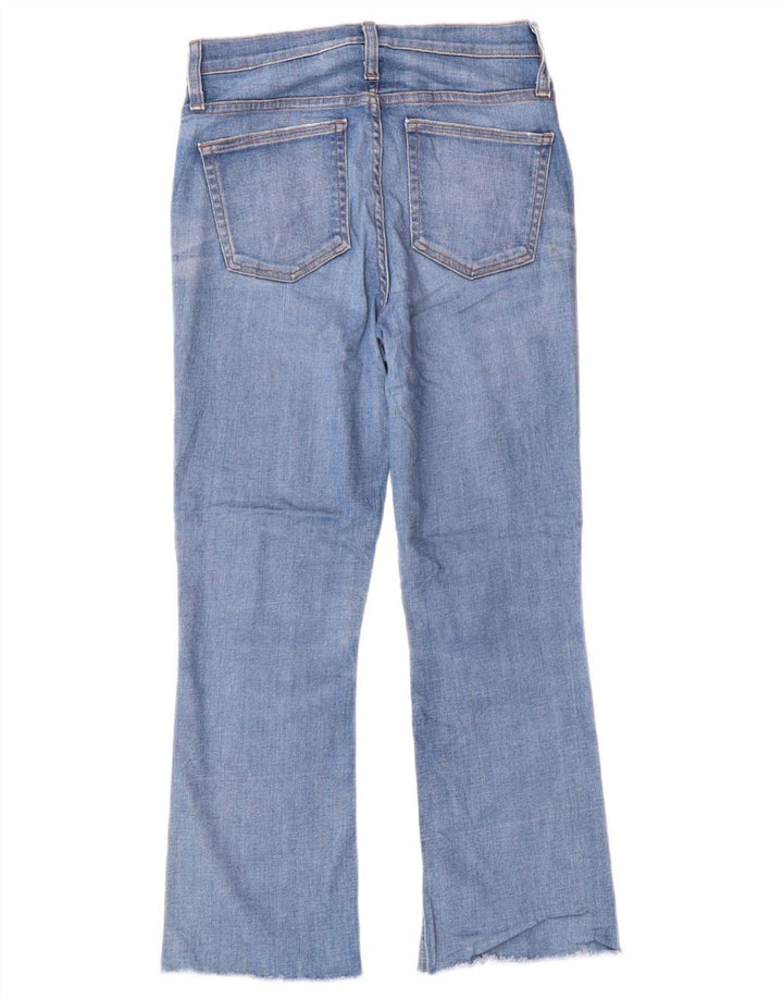 J. CREW Dame Billie Demi Bootcut Cropped Jeans W27 L25 Blue Cotton