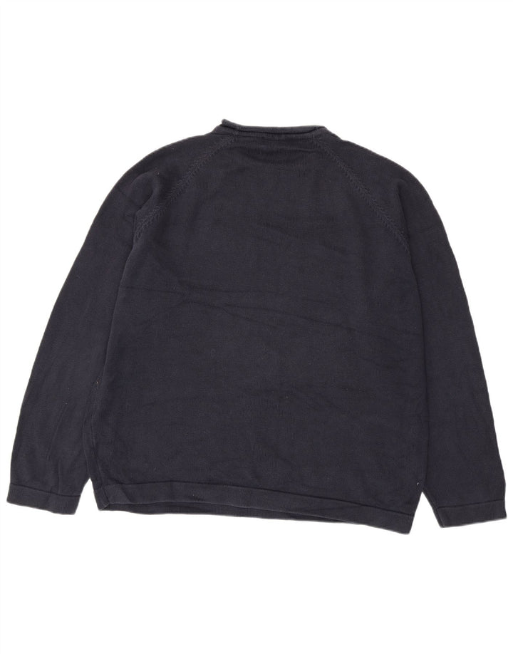 Marks & Spencer Herre sweater med rund hals 2XL marineblå bomuld