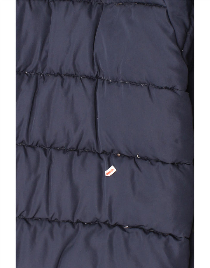 FILA Mens Padded Jacket UK 42 XL Navy Blue Colourblock Polyester Vintage Fila and Second-Hand Fila from Messina Hembry 