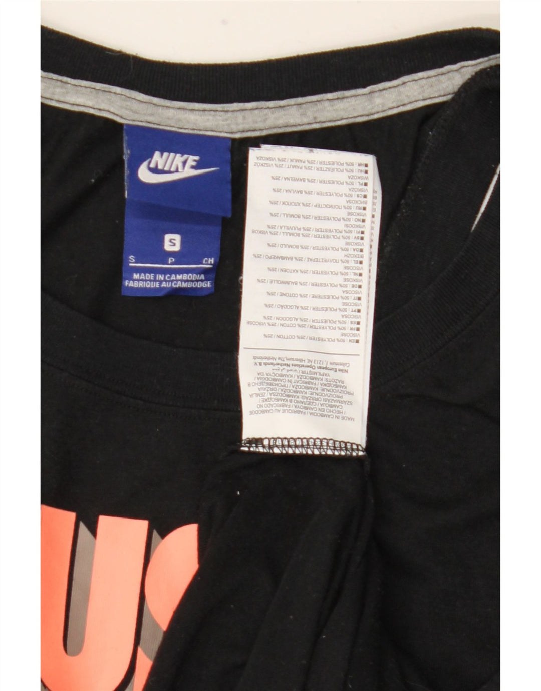 Nike Dame Grafisk Vest Top UK 10 Small Black Polyester