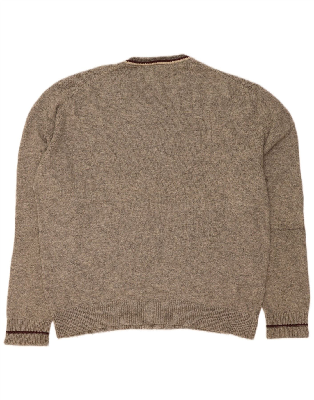 Gap Herre V-hals trøje Sweater Stor Grå Flecked Bomuld
