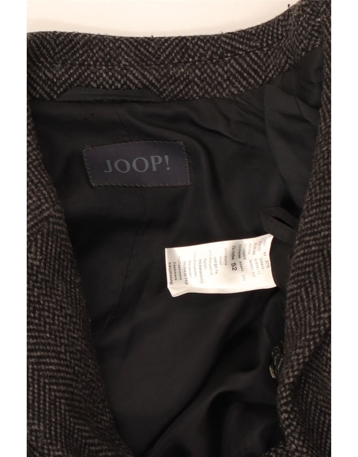 Joop Herre Overfrakke EU 52 XL Sort Sildebensuld