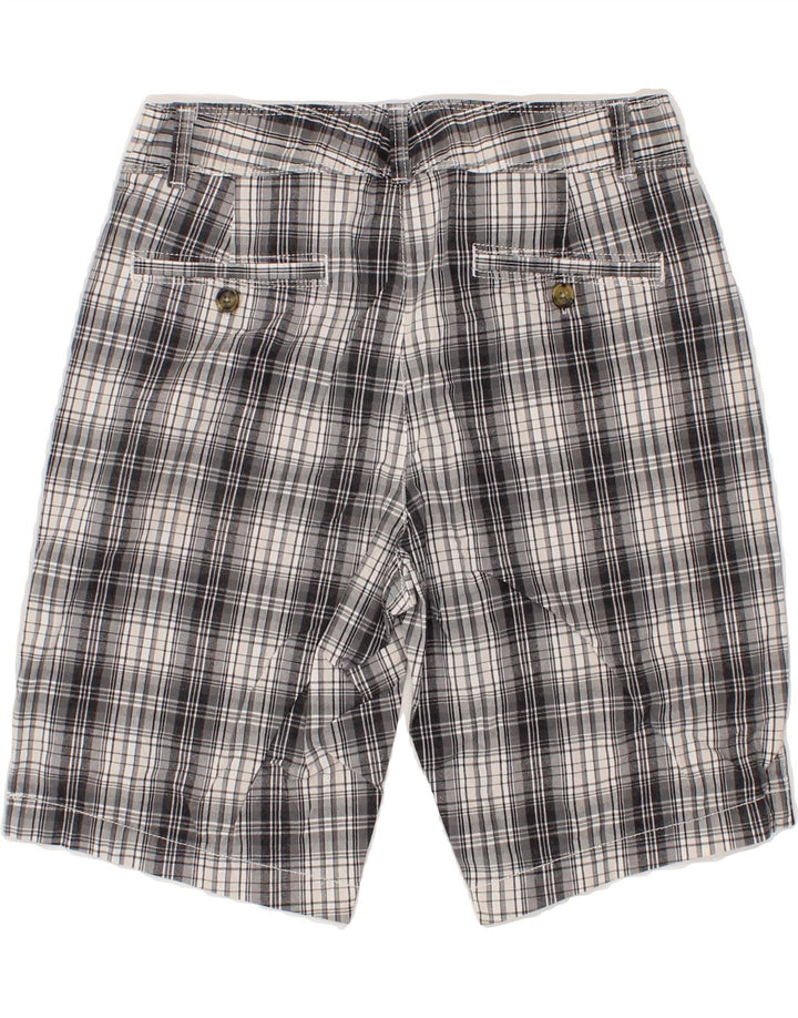 DOCKERS Womens Casual Shorts US 4 Small W27 Grey Check Cotton Vintage Dockers and Second-Hand Dockers from Messina Hembry 