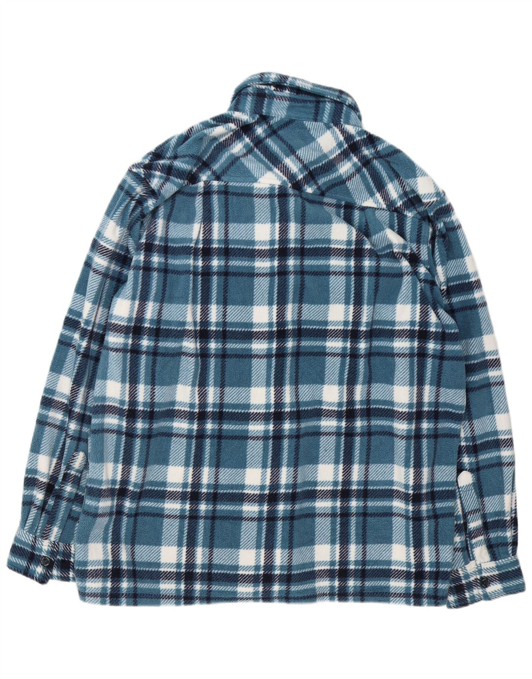Atlas Til Mænd Herre Fleeceskjorte Stor Blå Polyester