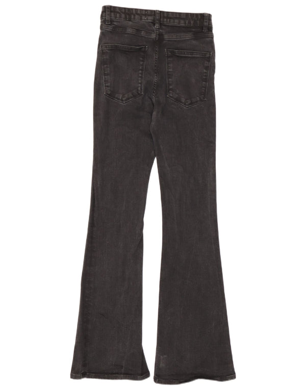 Zara Dame Skinny Flared Jeans EU 36 XS W26 L31 Grå