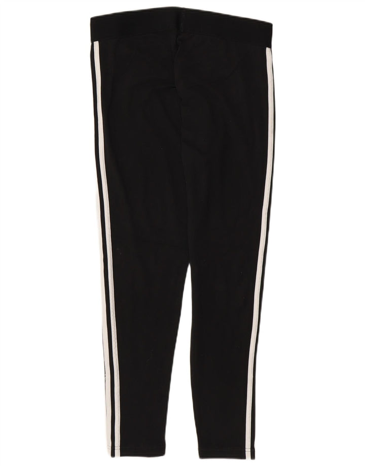 ADIDAS Dame Leggings UK 16/18 Large Black Bomuld