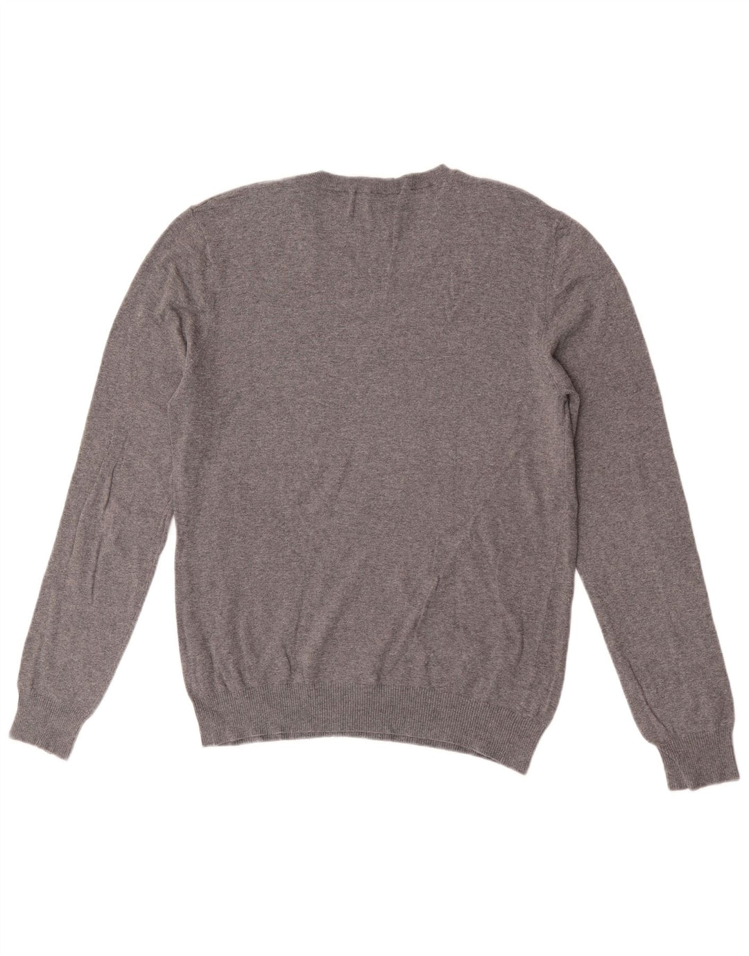 Benetton Herre sweater med rund hals, mellemgrå