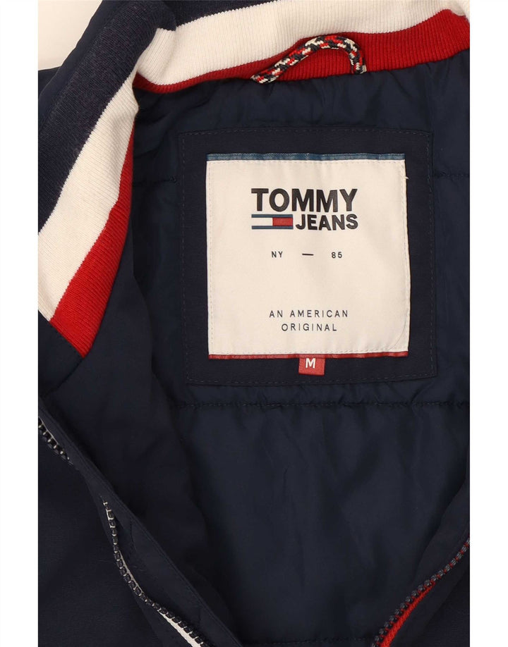 Tommy Hilfiger Herre Bomber Jacket UK 38 Medium Navy Blue Polyamid
