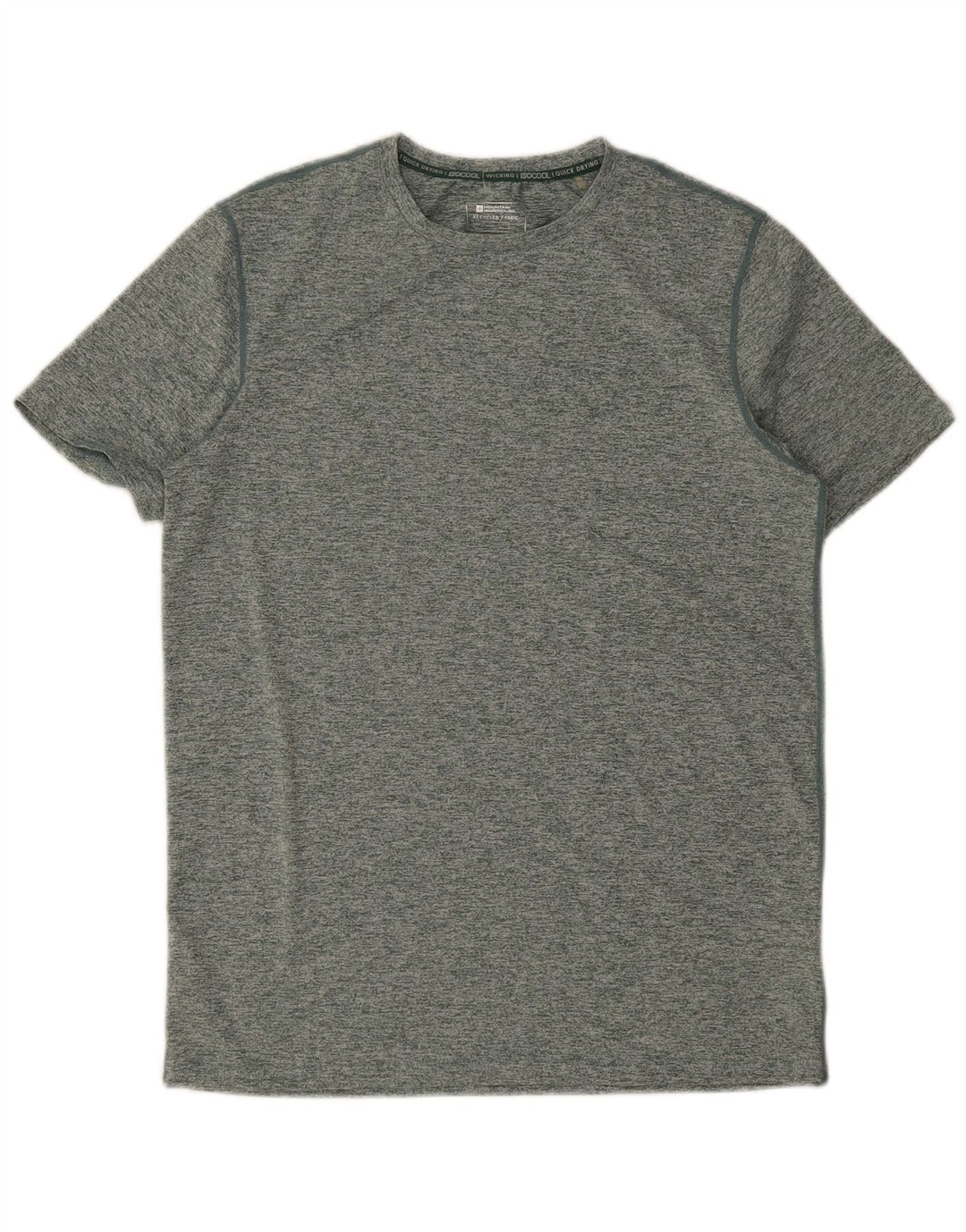 MOUNTAIN WAREHOUSE Herre T-Shirt Top Lille Grøn Flecked Polyester