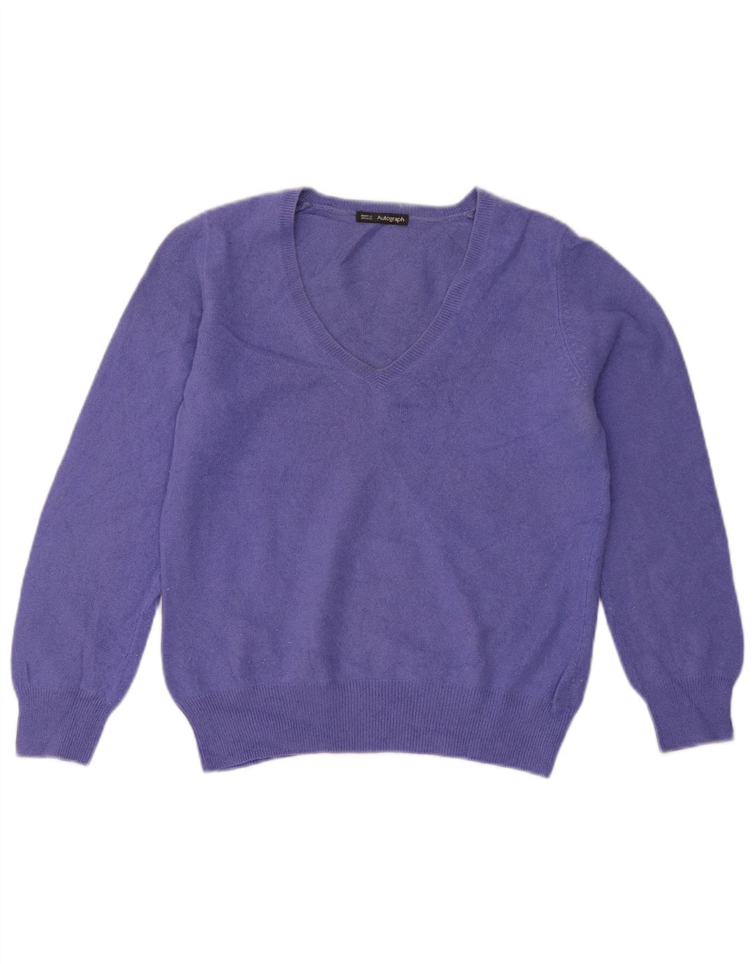 Marks & Spencer Womens Autograph V-hals sweater UK 12 Medium Purple