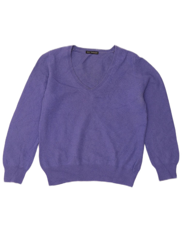Marks & Spencer Womens Autograph V-hals sweater UK 12 Medium Purple