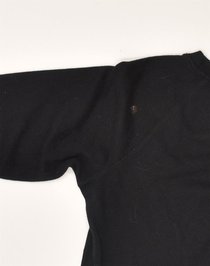 JACK WILLS Womens Sweatshirt Jumper UK 12 Medium Black Cotton | Vintage Jack Wills | Thrift | Second-Hand Jack Wills | Used Clothing | Messina Hembry 