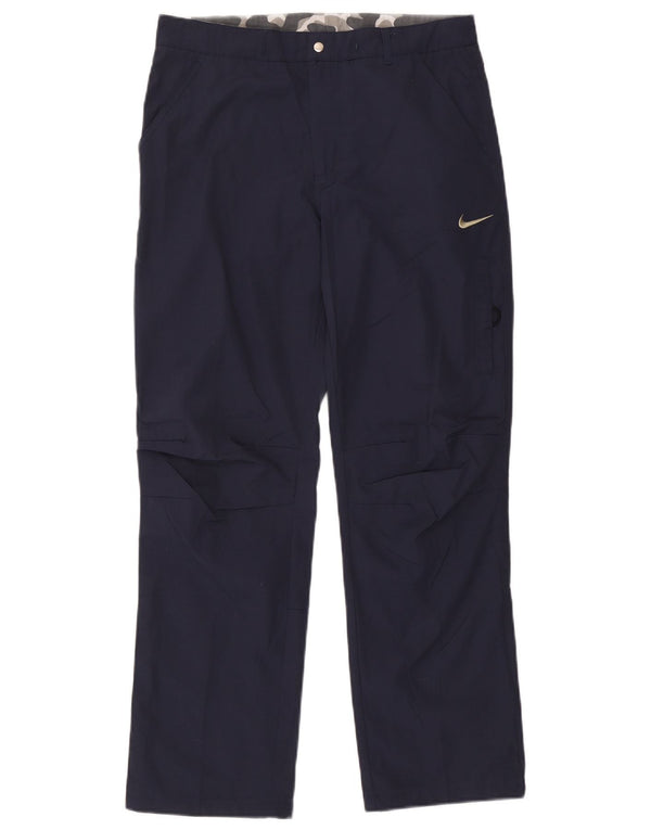 Nike Mens Straight Chino Trousers Medium W30 L29 Navy Blue Polyester
