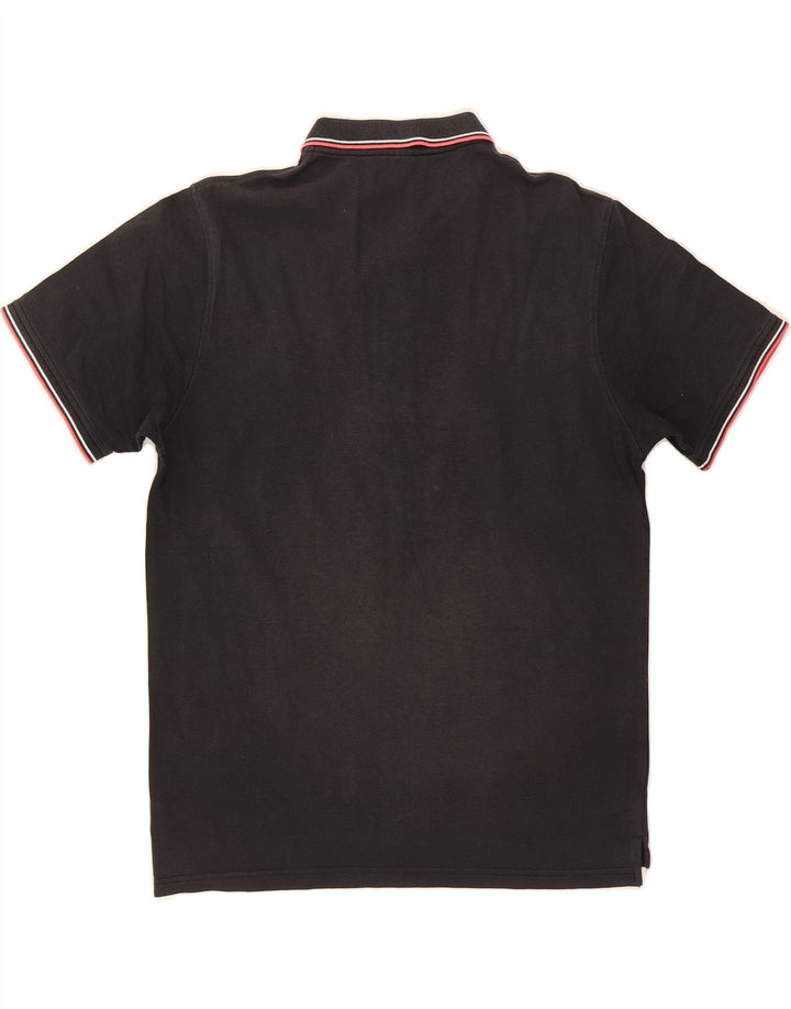 REEBOK Mens Polo Shirt Medium Black Cotton Vintage Reebok and Second-Hand Reebok from Messina Hembry 