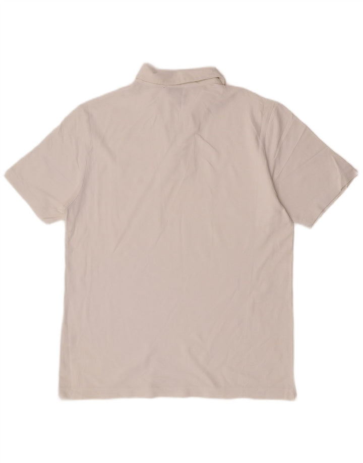 Cerruti 1881 Herre poloshirt IT 50 Medium Hvid Bomuld