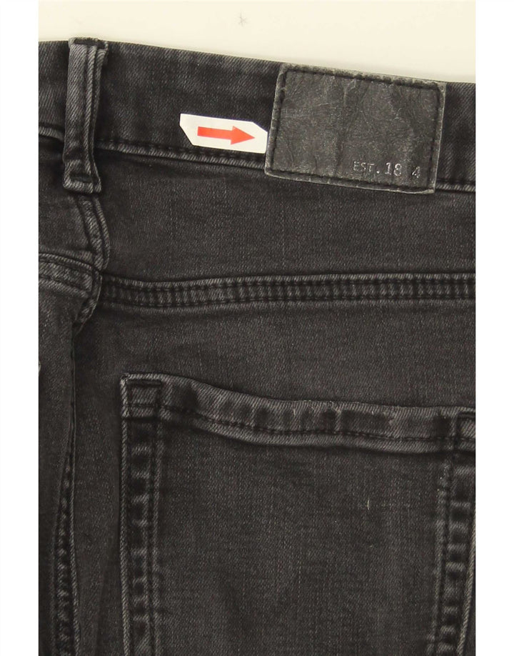 Marks & Spencer Dame Sienna Straight Jeans UK 8 Small W24 L30 Grå