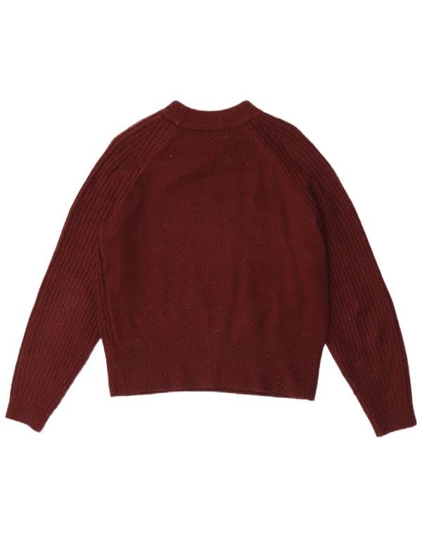 Marks & Spencer Dame sweater med rund hals DK 10 Small Burgundy