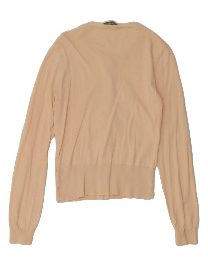 OASIS Womens Cardigan Sweater UK 10 Small Beige Cotton Vintage Oasis and Second-Hand Oasis from Messina Hembry 