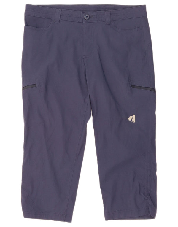 Eddie Bauer Dame Vandre Capri Bukser US 10 Large W34 L21 Blå Nylon