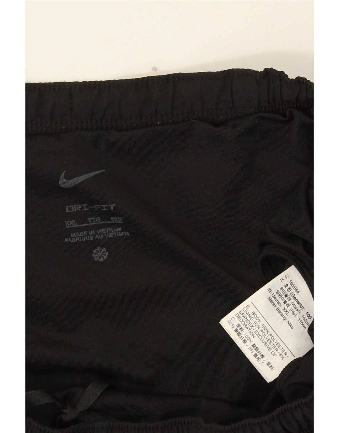 Nike herre Dri Fit sportsshorts 2XL sort polyester
