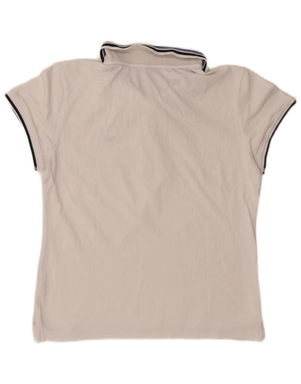 Champion Womens Heritage Fit Polo Shirt UK 14 Large White