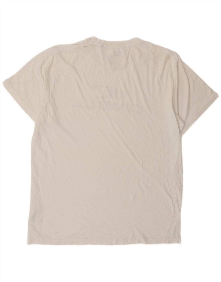 O'Neill Herre Regular Fit Grafisk T-Shirt Top XL Hvid Bomuld